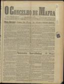 O Concelho de Mafra: Jornal Regionalista, Ano 14, n.º 430