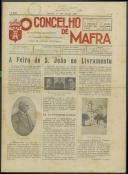 O Concelho de Mafra: Semanário ilustrado. Órgão da União Nacional, Ano 2, n.º 77