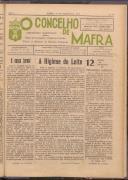 O Concelho de Mafra: Semanário ilustrado. Órgão de Propaganda e Defesa do Concelho, Ano 1, n.º 45