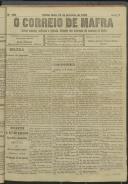 O Correio de Mafra: Jornal semanal, noticioso e agrícola, defensor dos interesses da Comarca de Mafra, Ano 5, n.º 160