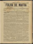 Folha de Mafra: Periódico noticioso, literário e agrícola, Ano 1, n.º 47