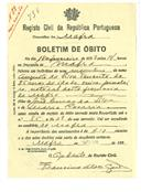 Boletim de Óbito 736
Augusto da Silva Tenente
Coval 88