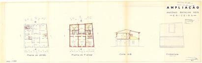 OP 1133/1962 - António Batalha Reis - ampliação de moradia, Rua da Fonte do Cabo, nº 21 - Ericeira - Licença de construção n.º 577/1962 - licença de utilização nº 1041/1963  