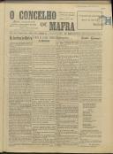 O Concelho de Mafra: Jornal Regionalista, Ano 10, n.º 340