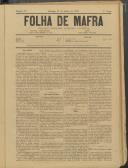 Folha de Mafra: Periódico noticioso, literário e agrícola, Ano 1, n.º 23