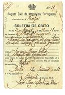 Boletim de Óbito 0100
Maria da Conceição
Coval 194 (coval 267)