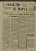 O Concelho de Mafra: Jornal Regionalista, Ano 25, n.º  627