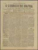 O Correio de Mafra: Jornal semanal, noticioso e agrícola, defensor dos interesses da Comarca de Mafra, Ano 6, n.º 244