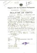 Boletim de Óbito 2197
Maria da Nazaré
Coval 275