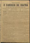 O Correio de Mafra: Jornal semanal, noticioso e agrícola, defensor dos interesses da Comarca de Mafra, Ano 2, n.º 38